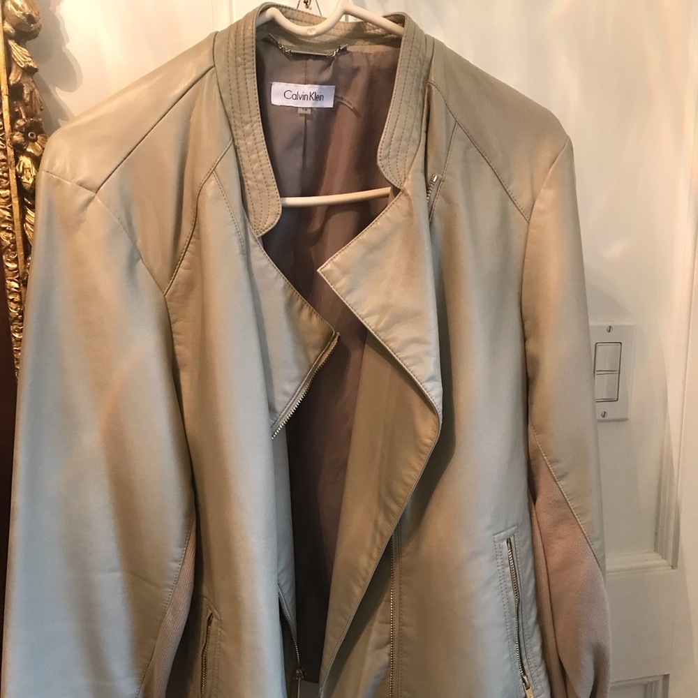 Calvin Klein faux Leather jacket